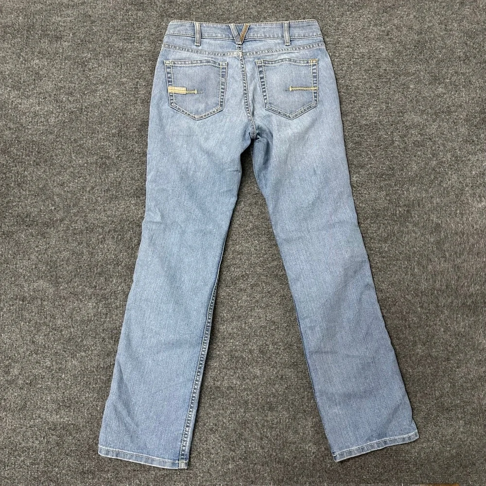 Ariat Jeans Womens Size 27S Blue Rebar Perfect Rise Straight Leg Work Denim